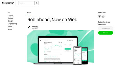 Robinhood for Web image