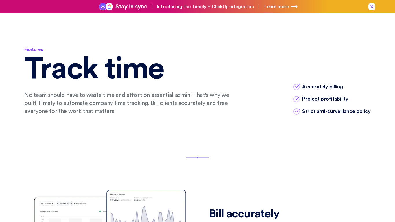 Memory by Timely Landing page