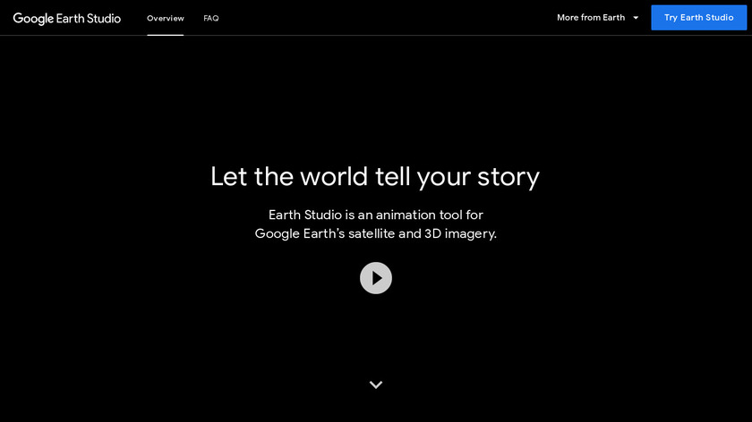Google Earth Studio Landing Page