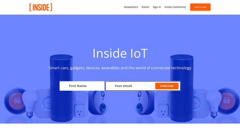 Inside IoT Landing Page