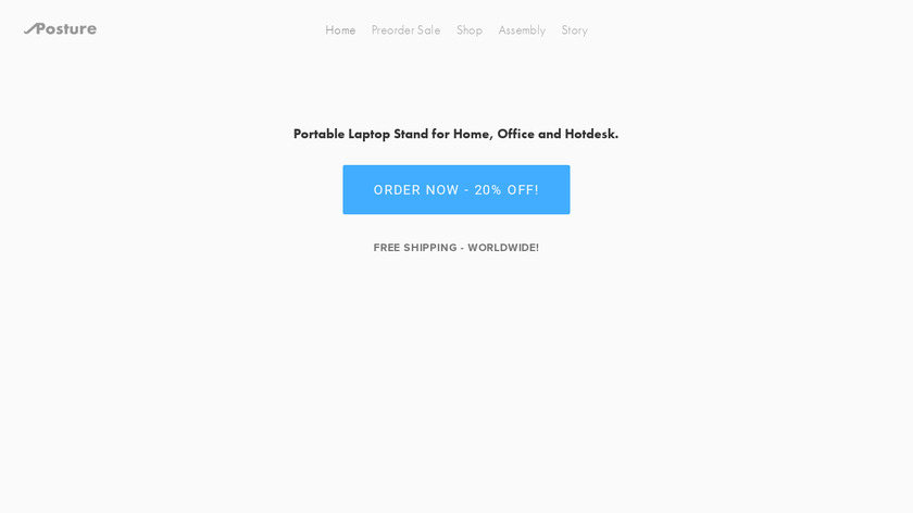 Posture Laptop Stand Landing Page