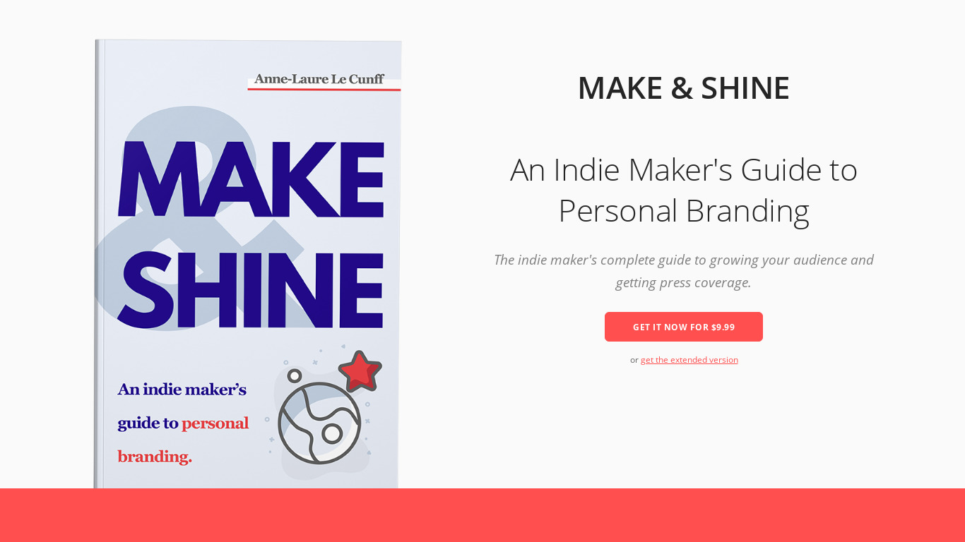 Make & Shine Landing page