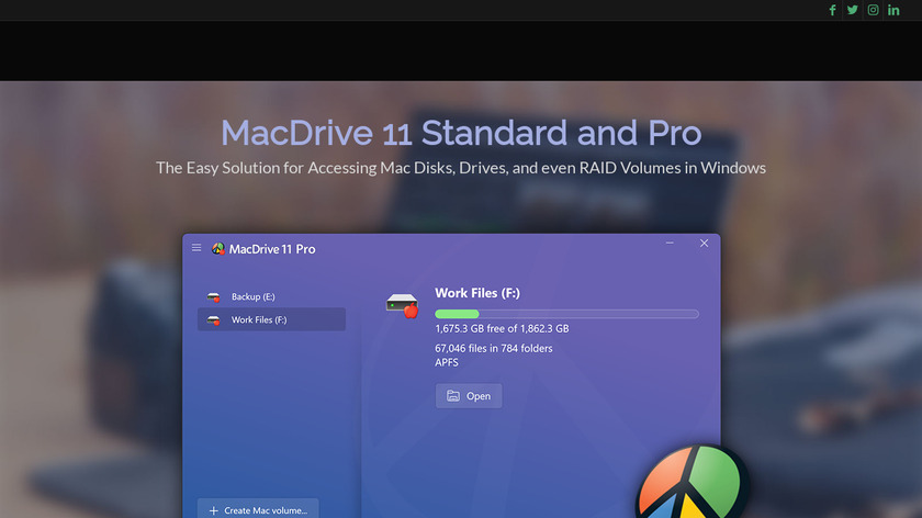 MacDrive Landing Page