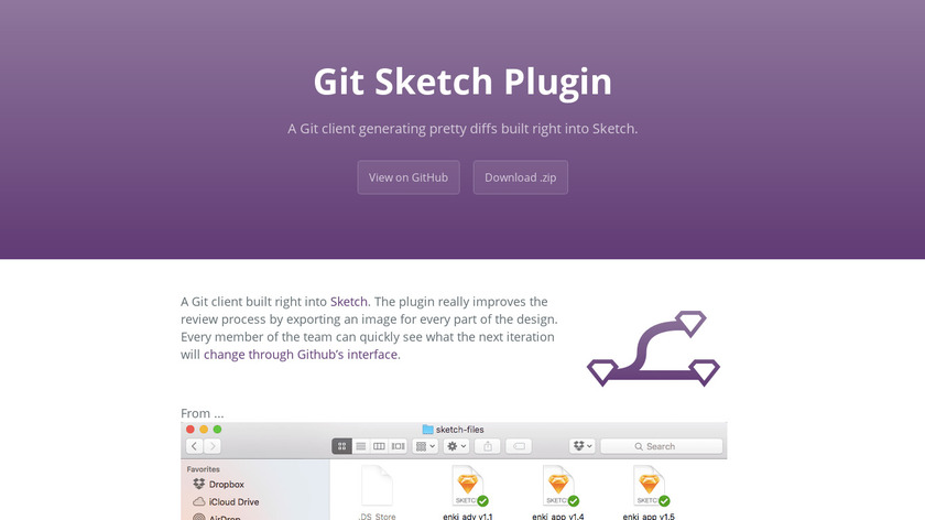 Git Sketch Plugin Landing Page