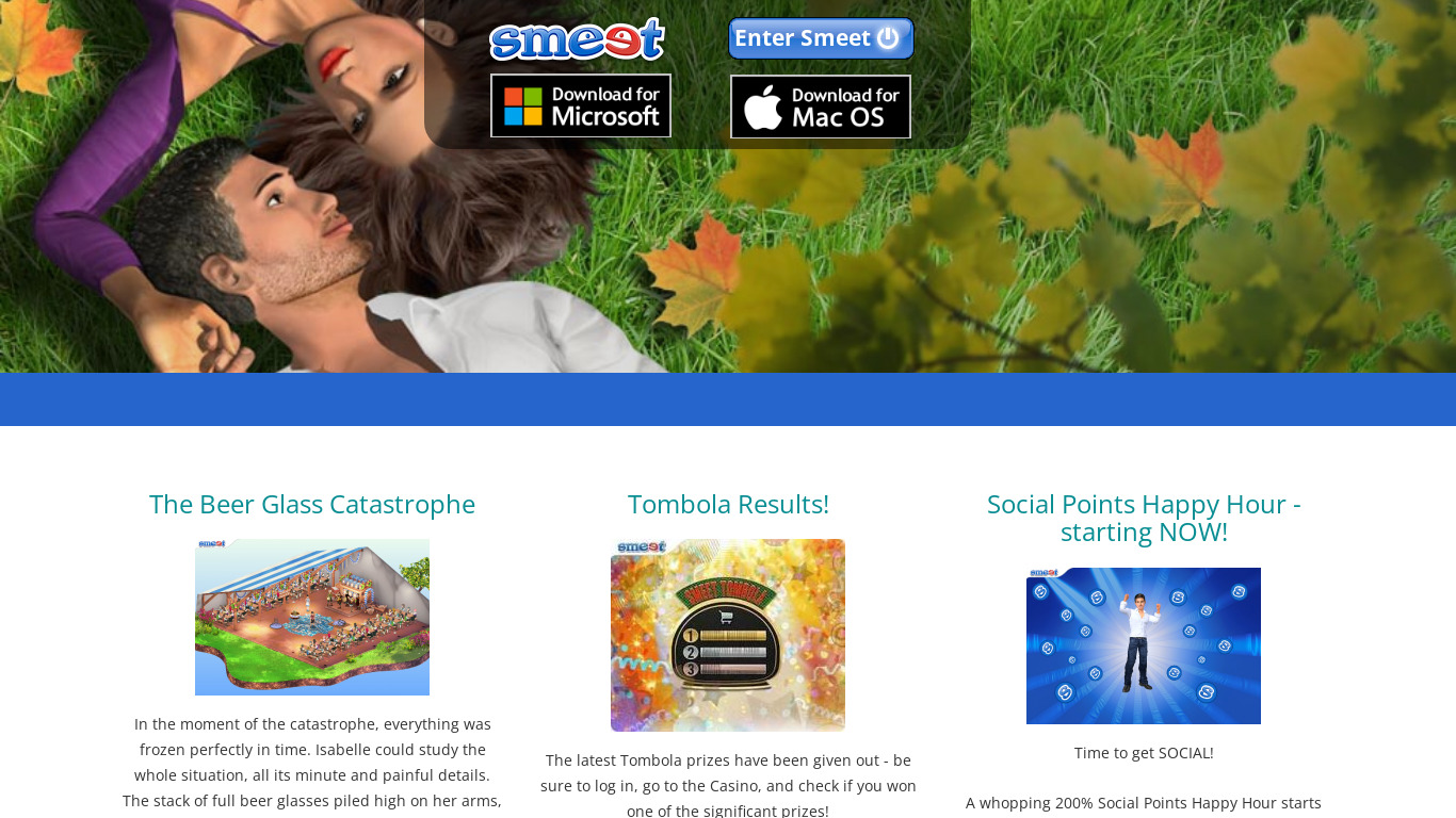 Smeet Landing page