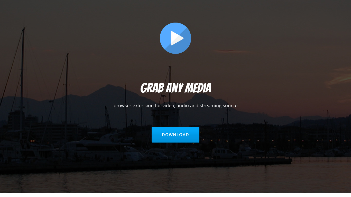 GrabAnyMedia Landing page