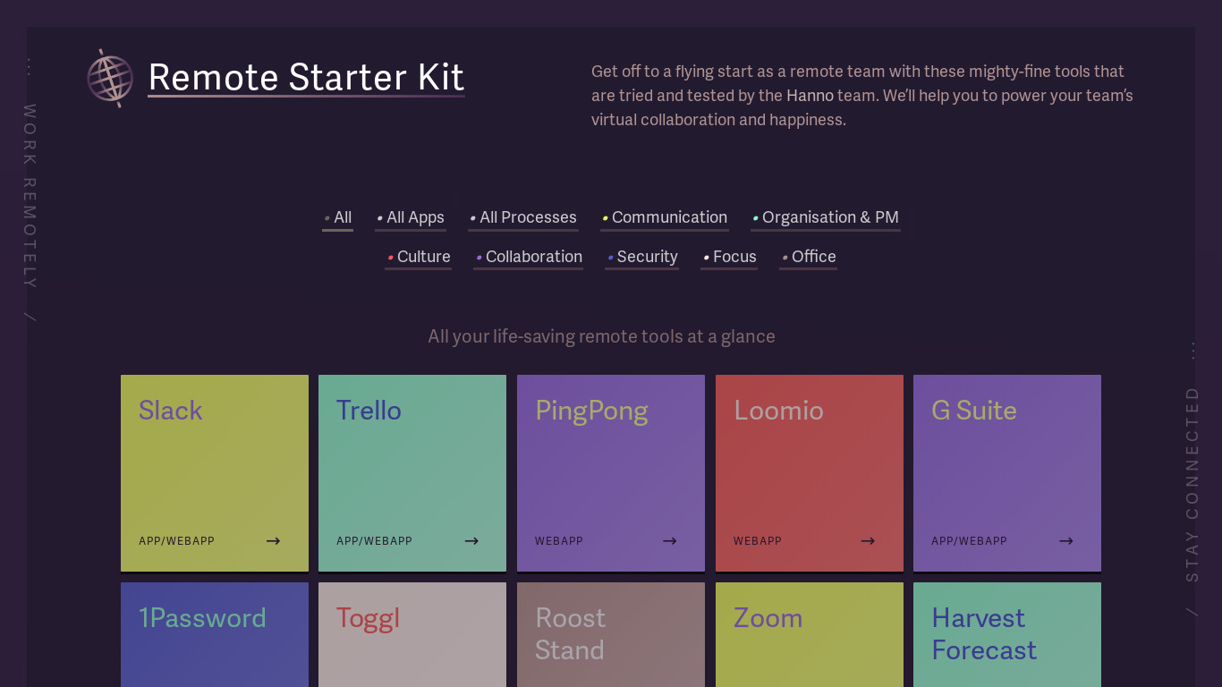 Remote Starter Kit Landing page