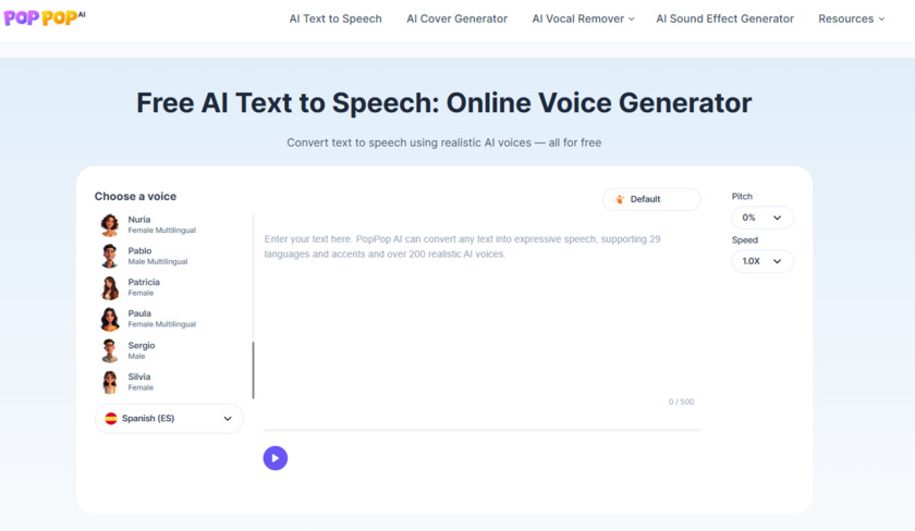 PopPop AI Text to Speech PopPop AI Text to Speech