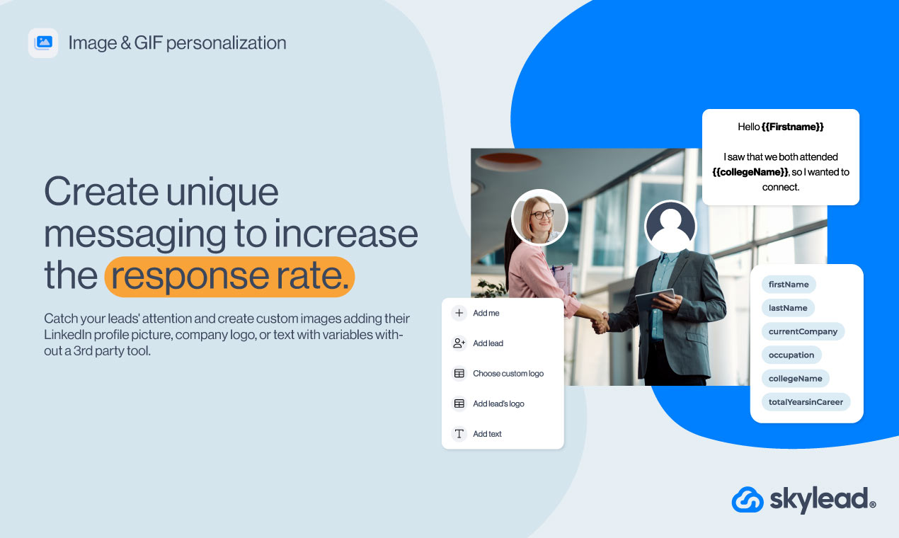 Skylead Image & GIF personalization