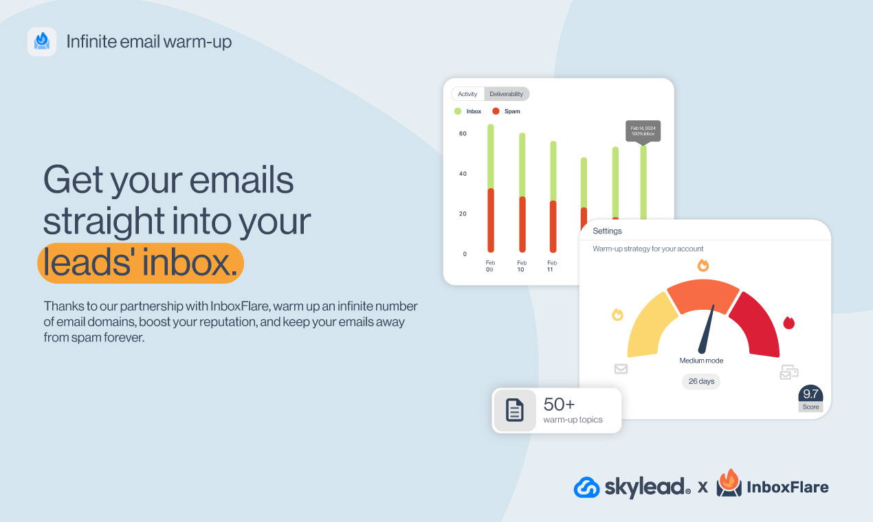Skylead Infinite email warm-up