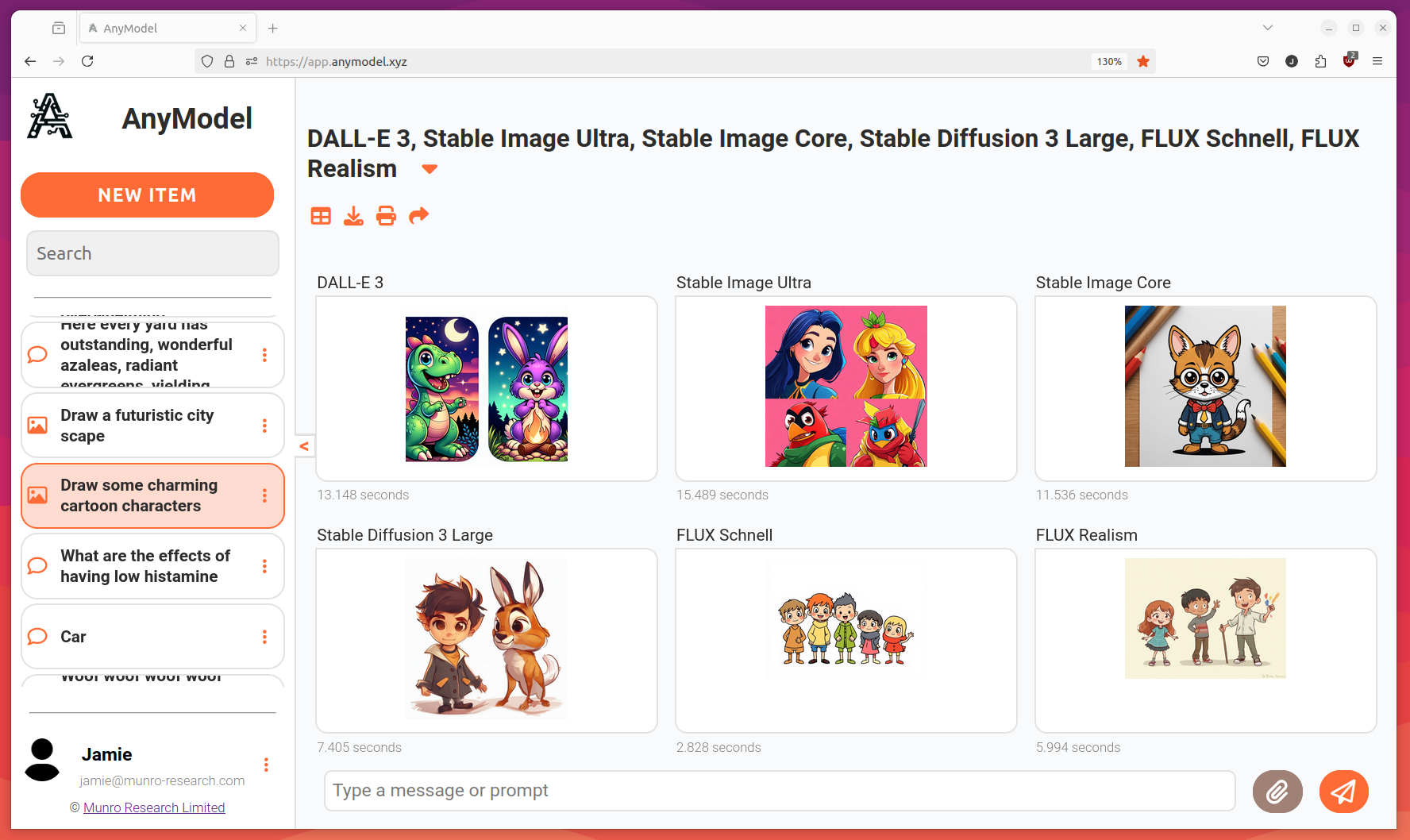 AnyModel.xyz Image Generation