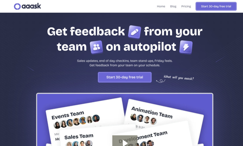 aaask Landing Page