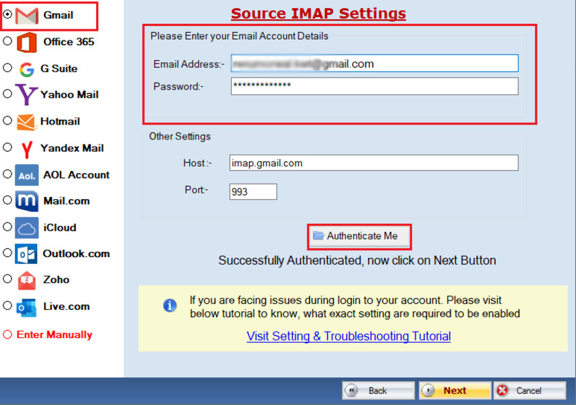 FixVare Gmail Backup Tool Landing Page