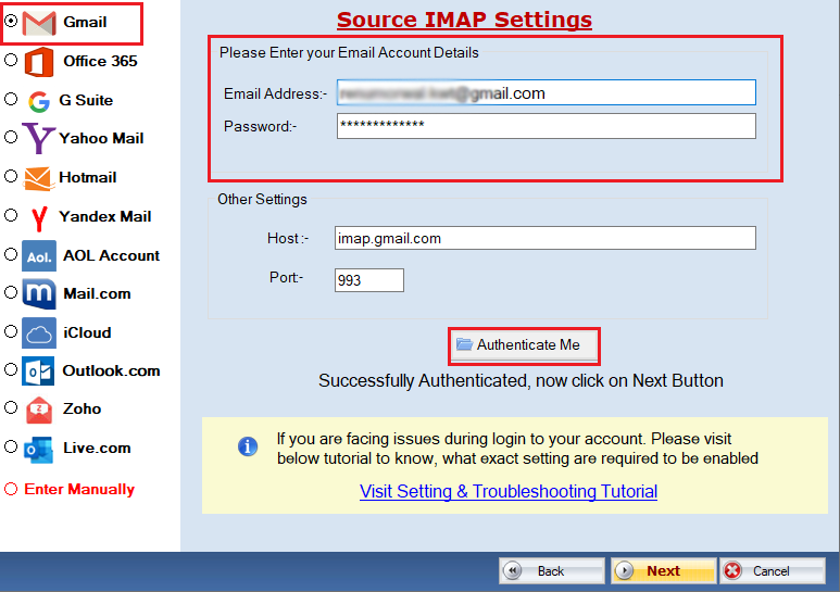 FixVare Gmail Backup Tool 