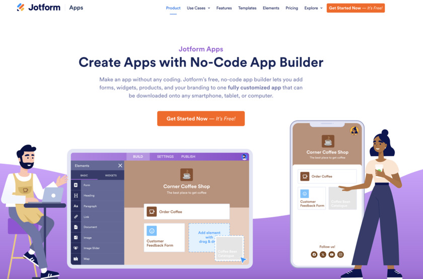 Jotform Apps Landing Page