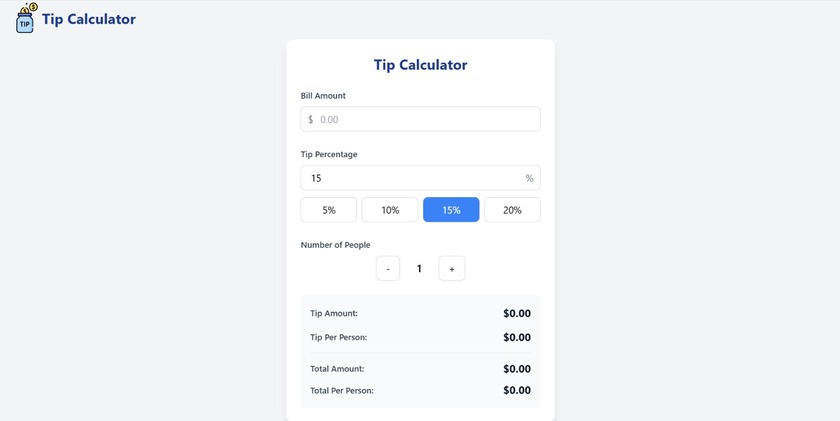 Tip-calculator.co Landing Page