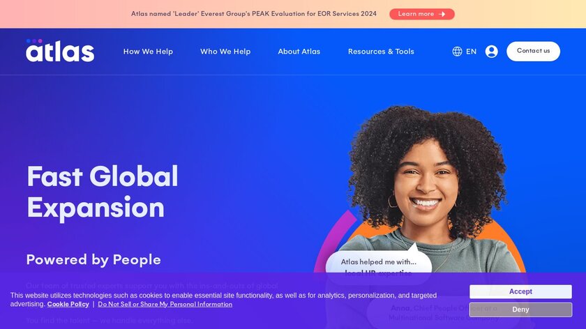 Atlas HXM Landing Page