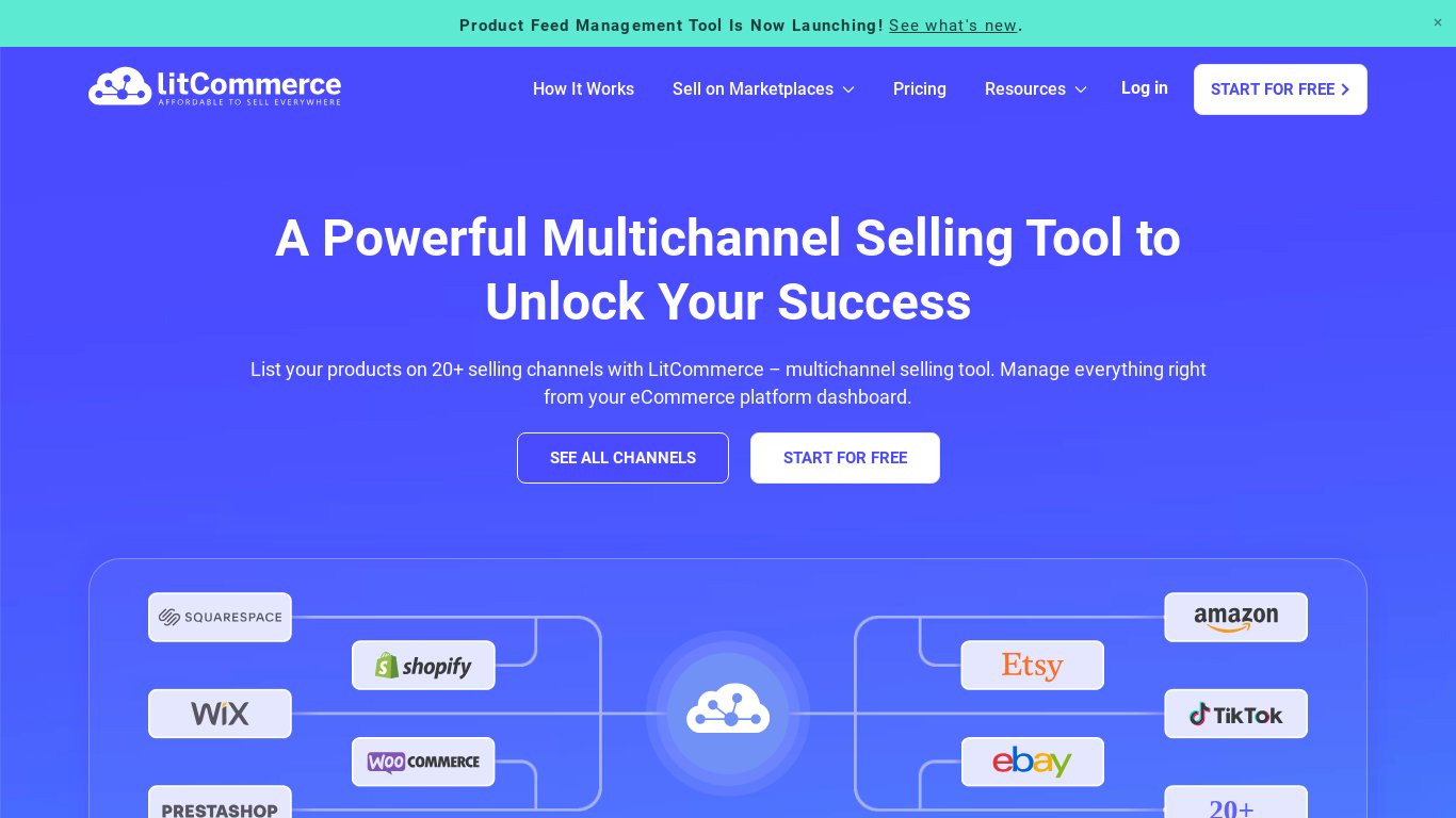 LitCommerce Landing page