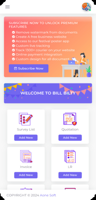 Bill Bilty Landing Page