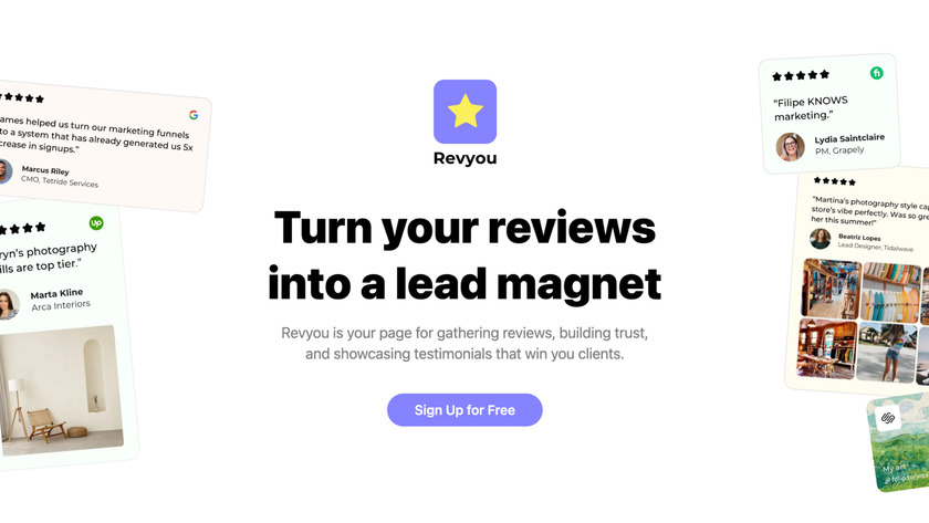 Revyou.me Landing Page