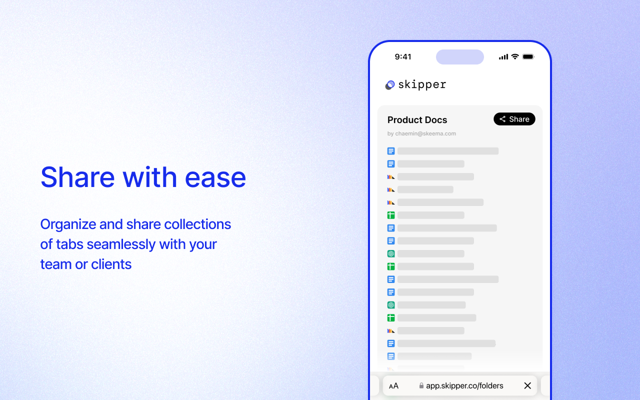 Skipper.co Skipper Share with Ease