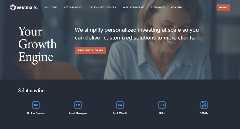 VestmarkONE Landing Page