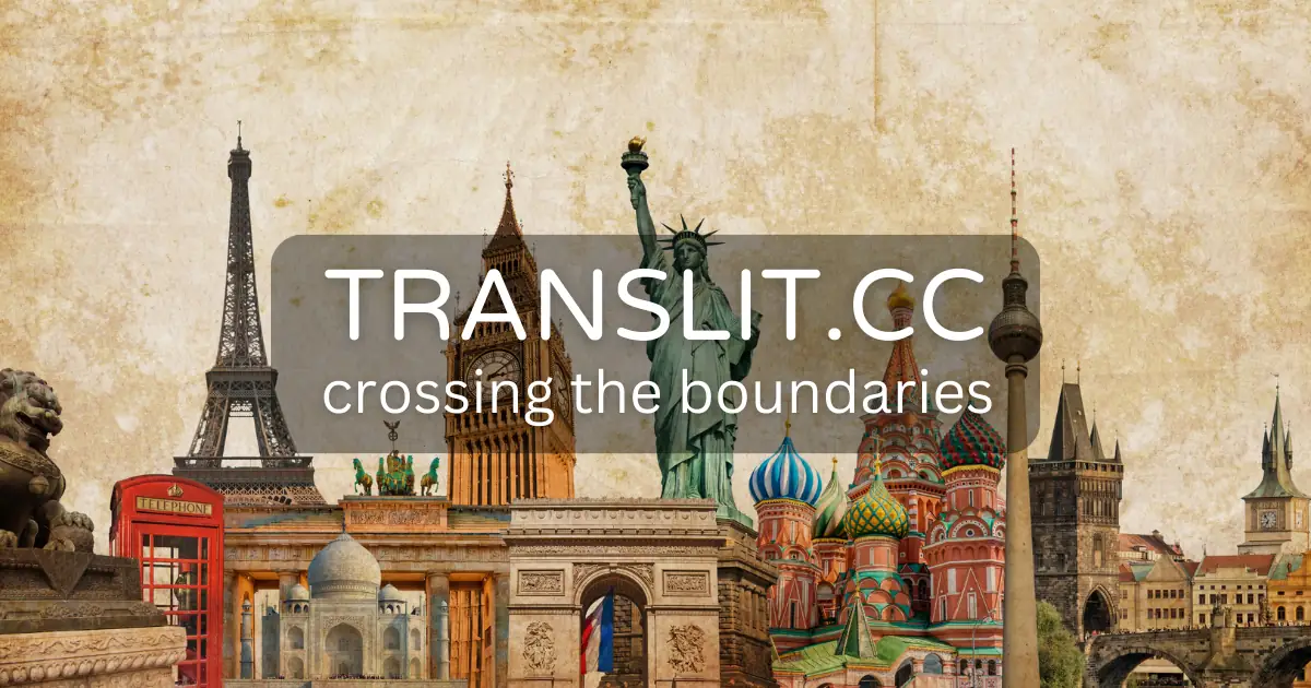 Translit.cc Multilingual Transliteration with Translit.cc