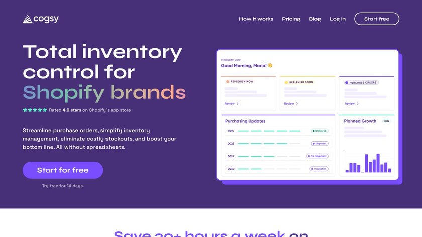 Cogsy Landing Page