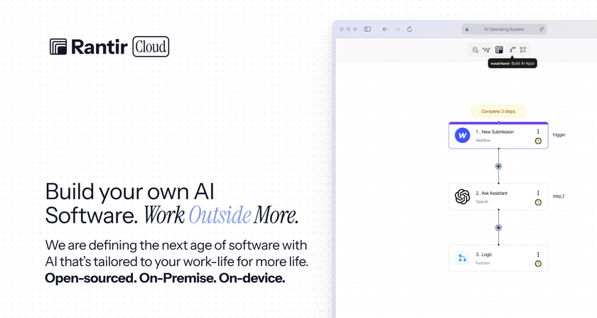 Rantir Landing Page