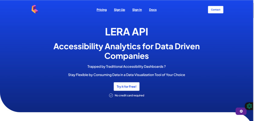 LERA by AdvancedBytez Landing Page