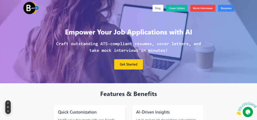 Bange.io Landing Page