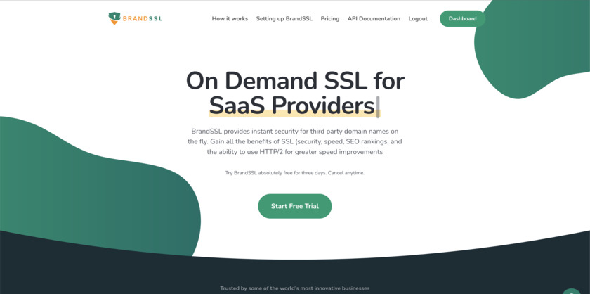 BrandSSL Landing Page