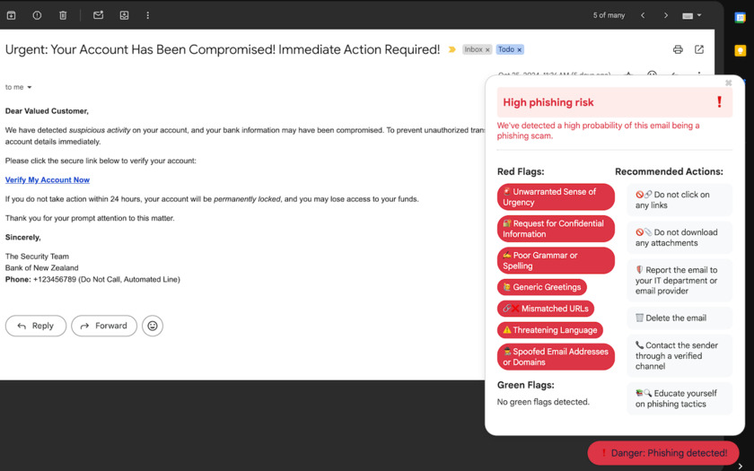AntiPhish.AI Landing Page