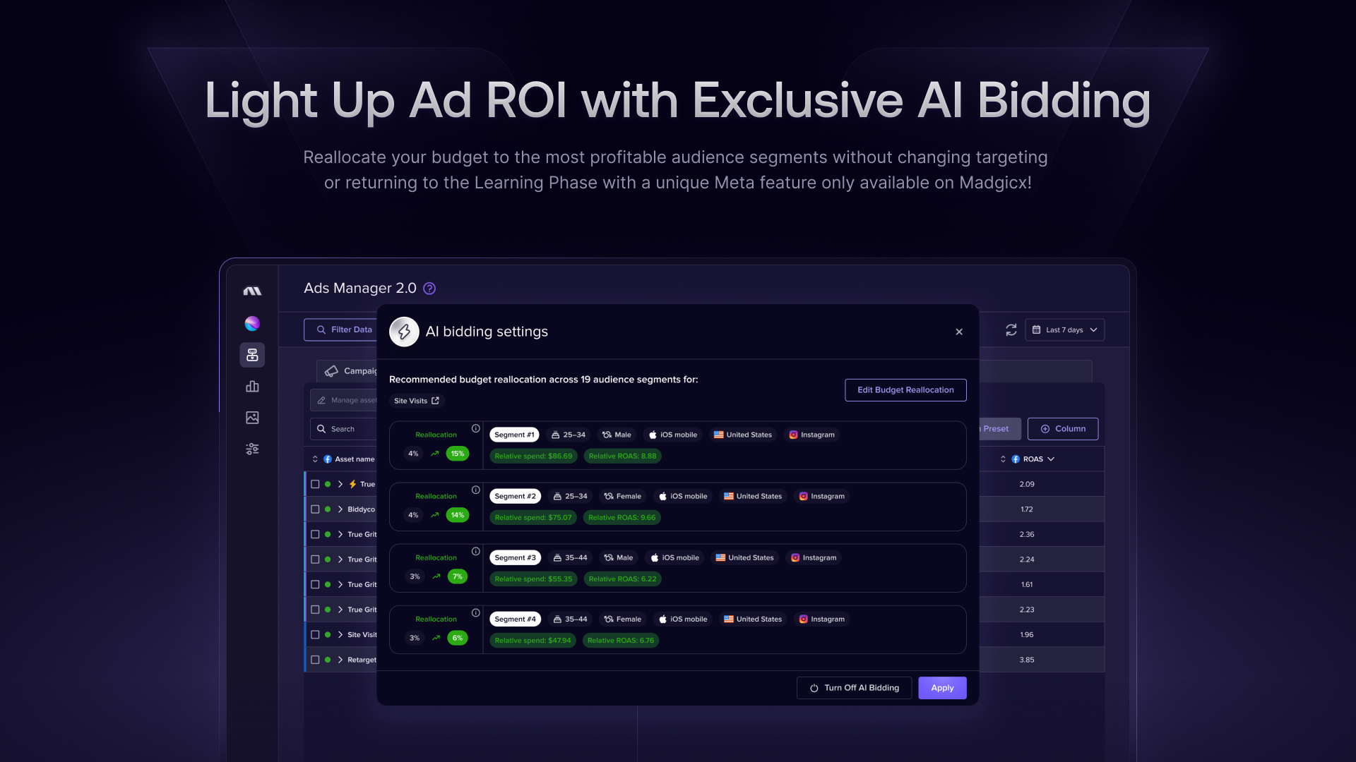 Madgicx Madgicx AI Bidding