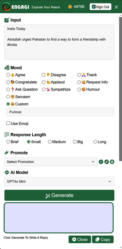 Engagi AI Landing Page
