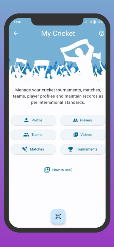 CricM App Landing Page