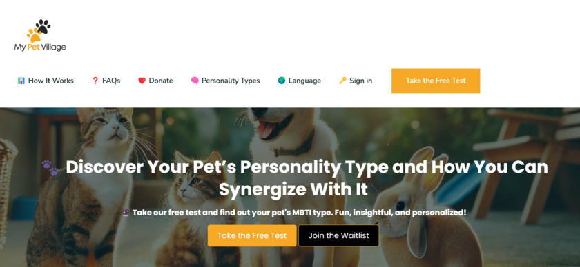 MyPetVillage Homepage