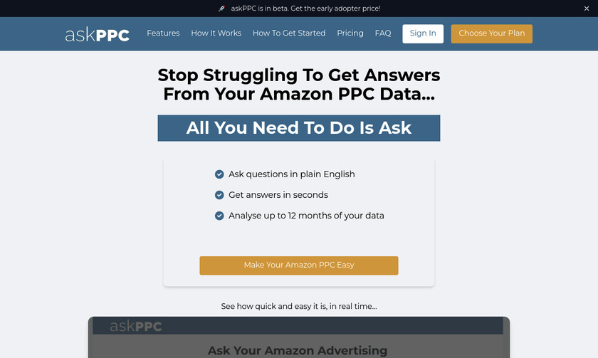 askPPC.net Landing Page