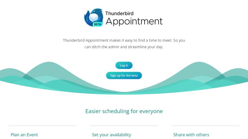 Thunderbird Appointment Landing Page