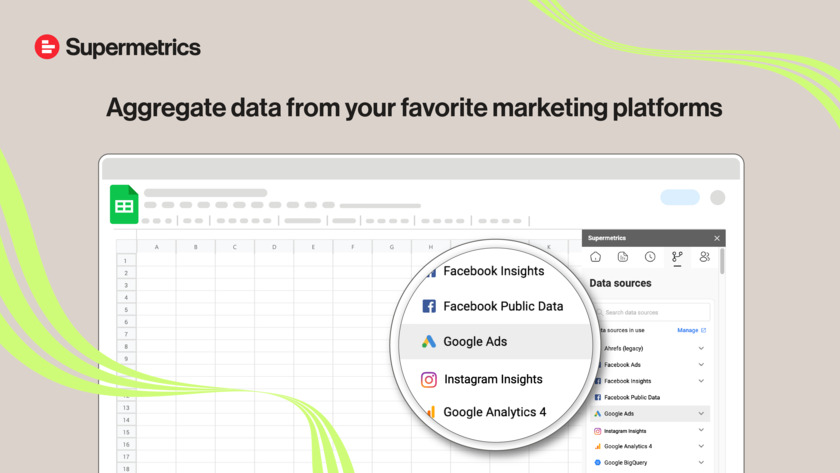 Supermetrics Landing Page