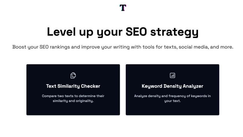 Typing SEO Landing Page