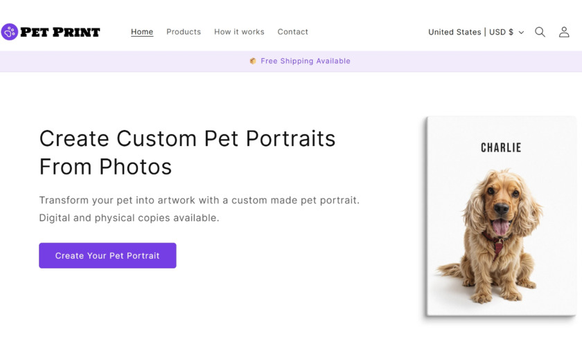 PetPrint.io Landing Page