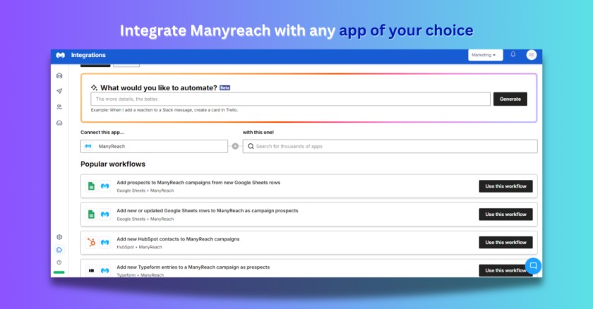 Manyreach Manyreach API