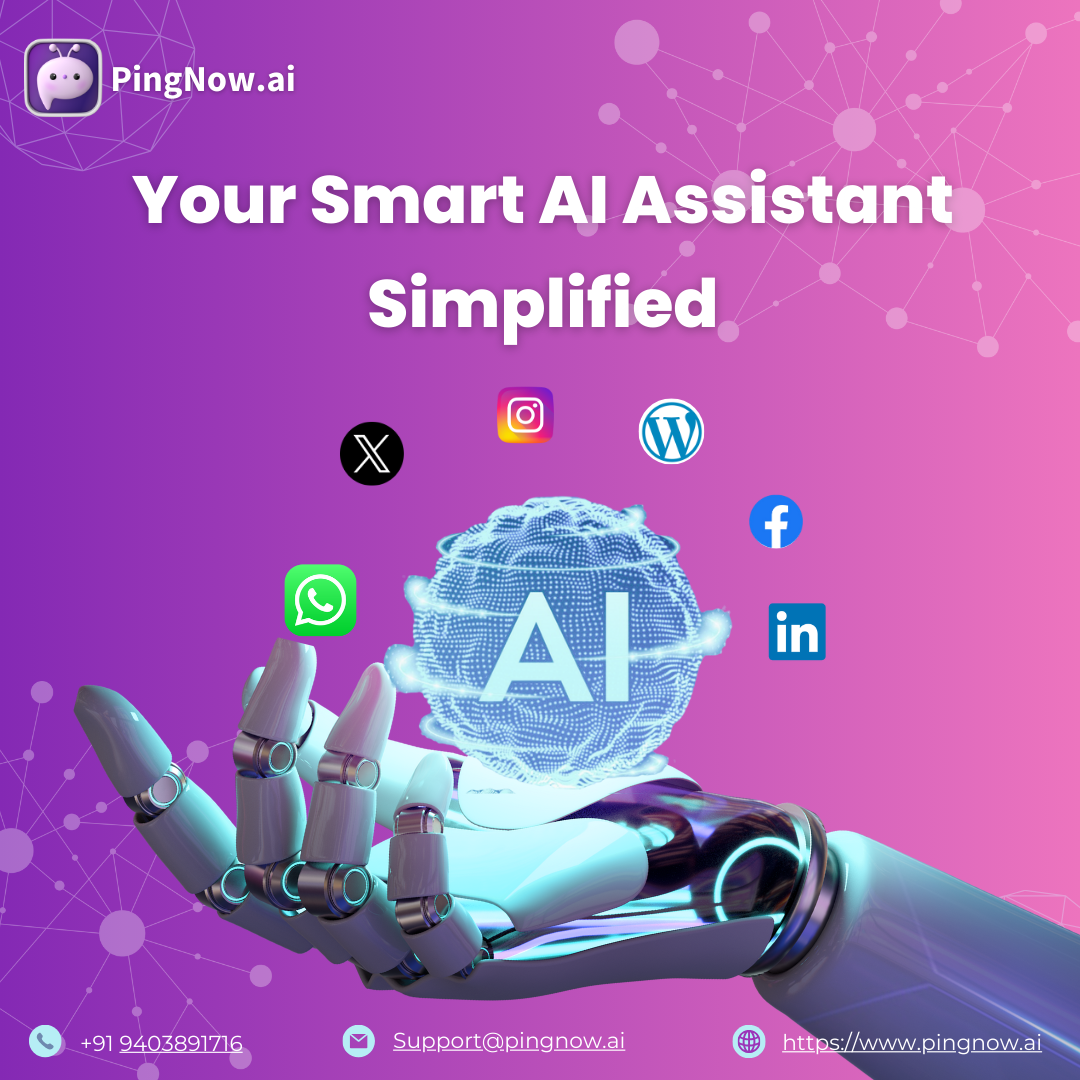 PingNow AI Seamlessly Integrate Smarter Solutions Across All Social Media Channels and Your Website.