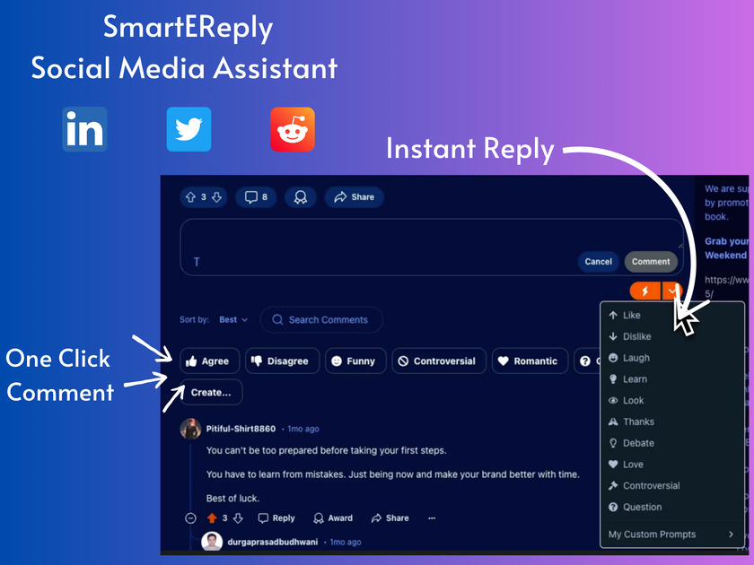 smartEreply Landing Page