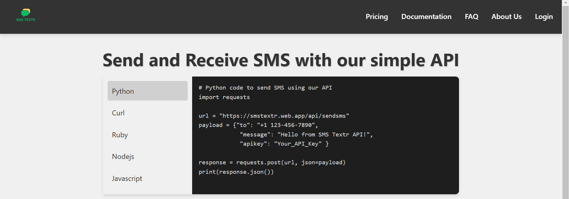 SMS Textr 