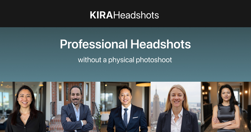 KiraHeadshots Landing Page