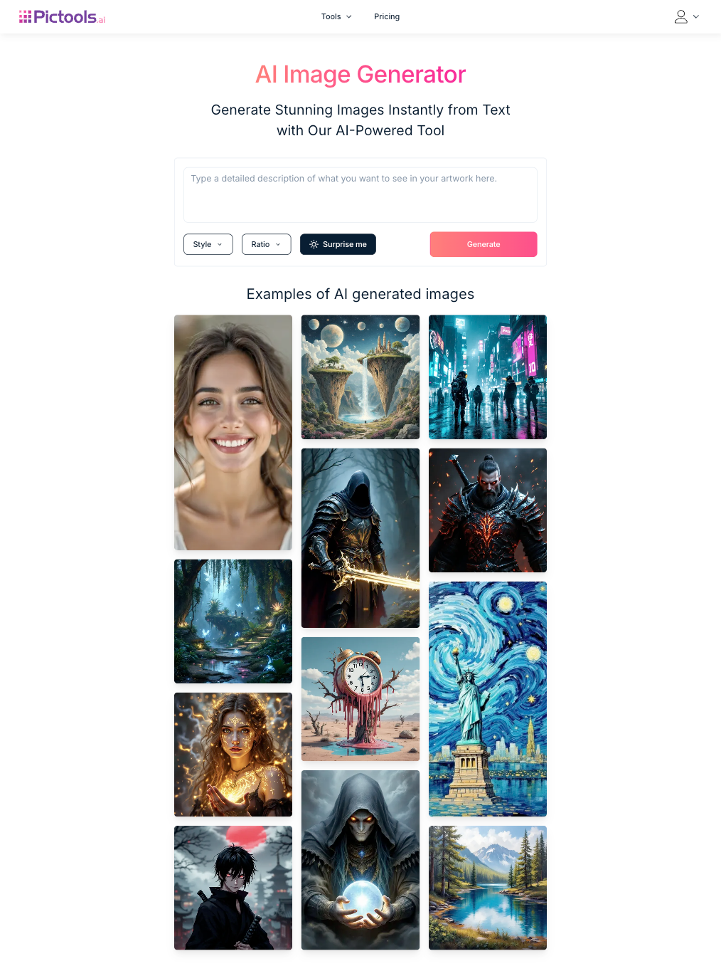 PicTools.AI AI Image Generator