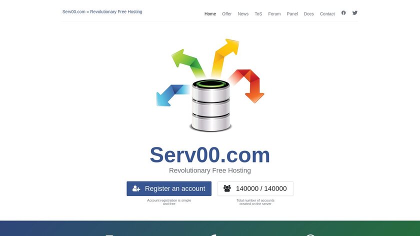 Serv00.com Landing Page