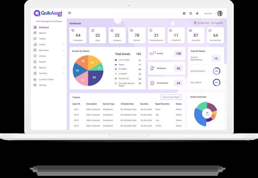 QuikAsset QuikAsset-Dashboard